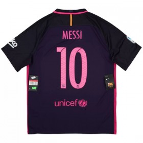 Barcelona Messi 10 2016-17 Retro Venkovní - Fotbalové Dresy (S/S)