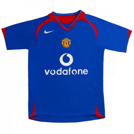 Manchester United 2005-06 Retro Venkovní - Fotbalové Dresy (S/S)