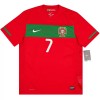 Portugalsko Ronaldo 7 2010 Retro Domácí - Fotbalové Dresy (S/S)