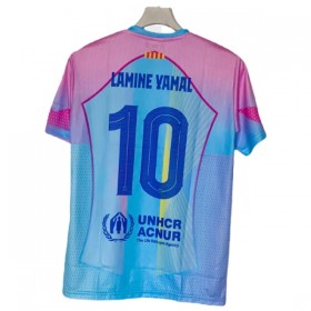 Barcelona Lamine Yamal 10 Modrá 2025-26 - Fotbalové Dresy (S/S)