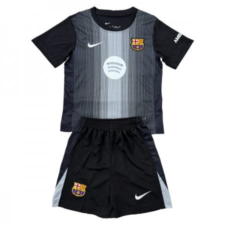FC Barcelona Brankářské Černá 2025-26 - Dětské Fotbalové Dresy (S/S) FC Barcelona Brankářské Černá 2025-26 - Dětské Fotbalové Dresy (S/S)