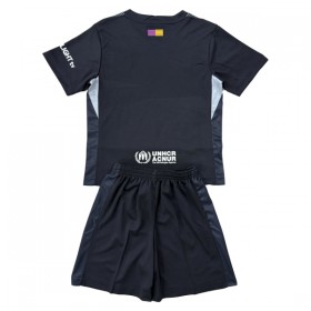 FC Barcelona Brankářské Černá 2025-26 - Dětské Fotbalové Dresy (S/S)