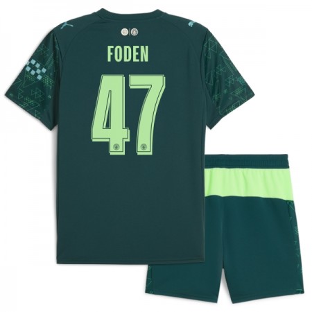 Manchester City Foden 47 EA Sport Čtvrtý 2025-26 - Dětské Fotbalové Dresy (S/S)