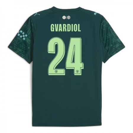 Manchester City Gvardiol 24 EA Sport Čtvrtý 2025-26 - Fotbalové Dresy (S/S)