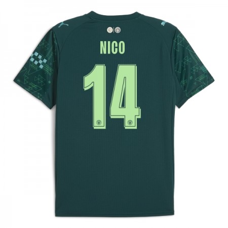 Manchester City Nico 14 EA Sport Čtvrtý 2025-26 - Fotbalové Dresy (S/S)