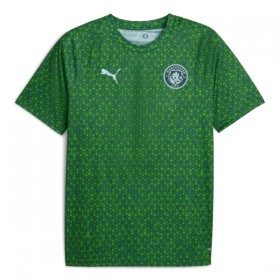 Manchester City Pre-Match Zelená 2025-26 - Fotbalové Dresy (S/S)