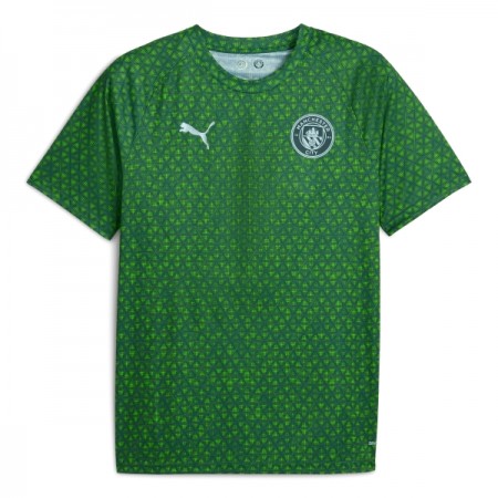 Manchester City Pre-Match Zelená 2025-26 - Fotbalové Dresy (S/S) Manchester City Pre-Match Zelená 2025-26 - Fotbalové Dresy (S/S)