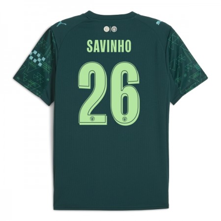 Manchester City Savinho 26 EA Sport Čtvrtý 2025-26 - Fotbalové Dresy (S/S)