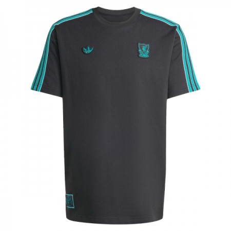 Liverpool Terrace Icons Černá 2025-26 - Fotbalové Dresy (S/S)