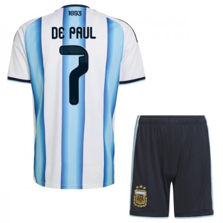 Argentina De Paul 7 Domácí MS 2026 - Dětské Fotbalové Dresy (S/S) Argentina De Paul 7 Domácí MS 2026 - Dětské Fotbalové Dresy (S/S)