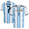 Argentina De Paul 7 Domácí MS 2026 - Fotbalové Dresy (S/S)