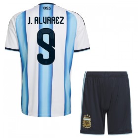 Argentina J. Alvarez 9 Domácí MS 2026 - Dětské Fotbalové Dresy (S/S)