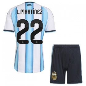Argentina Lautaro Martinez 22 Domácí MS 2026 - Dětské Fotbalové Dresy (S/S)