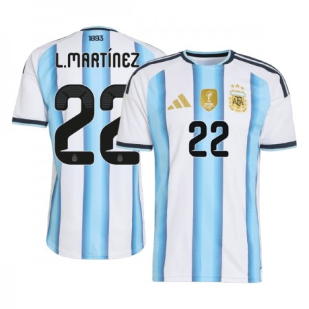 Argentina Lautaro Martinez 22 Domácí MS 2026 - Fotbalové Dresy (S/S)