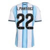 Argentina Lautaro Martinez 22 Domácí MS 2026 - Fotbalové Dresy (S/S)