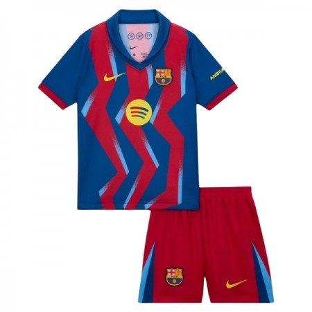 FC Barcelona Čtvrtý 2025-26 - Dětské Fotbalové Dresy (S/S)