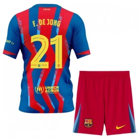 FC Barcelona Frenkie de Jong 21 Čtvrtý 2025-26 - Dětské Fotbalové Dresy (S/S)