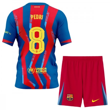 FC Barcelona Pedri 8 Čtvrtý 2025-26 - Dětské Fotbalové Dresy (S/S) FC Barcelona Pedri 8 Čtvrtý 2025-26 - Dětské Fotbalové Dresy (S/S)