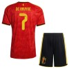 Belgie De Bruyne 7 Domácí MS 2026 - Dětské Fotbalové Dresy (S/S) Belgie De Bruyne 7 Domácí MS 2026 - Dětské Fotbalové Dresy (S/S)