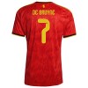 Belgie De Bruyne 7 Domácí MS 2026 - Fotbalové Dresy (S/S)