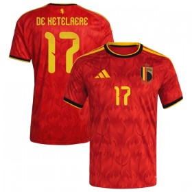 Belgie De Ketelaere 17 Domácí MS 2026 - Fotbalové Dresy (S/S)