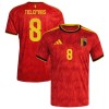 Belgie Tielemans 8 Domácí MS 2026 - Fotbalové Dresy (S/S)