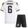 Německo Kimmich 6 Domácí MS 2026 - Dětské Fotbalové Dresy (S/S) Německo Kimmich 6 Domácí MS 2026 - Dětské Fotbalové Dresy (S/S)