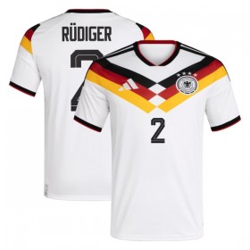 Německo Rudiger 2 Domácí MS 2026 - Fotbalové Dresy (S/S)