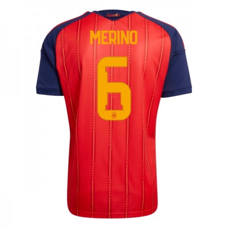Španělsko Merino 6 Domácí MS 2026 - Fotbalové Dresy (S/S)