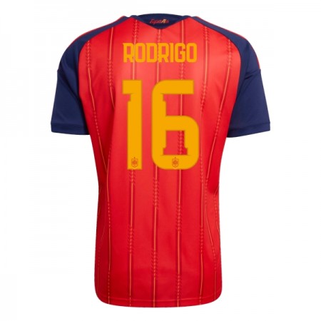 Španělsko Rodrigo 16 Domácí MS 2026 - Fotbalové Dresy (S/S)