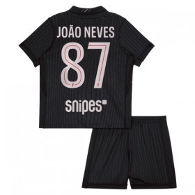 Paris Saint-Germain Joao Neves 87 Jordan Čtvrtý 2025-26 - Dětské Fotbalové Dresy (S/S)