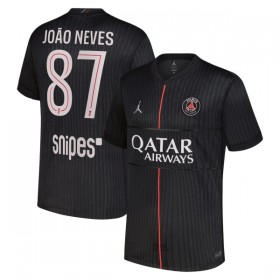 Paris Saint-Germain Joao Neves 87 Jordan Čtvrtý 2025-26 - Fotbalové Dresy (S/S)