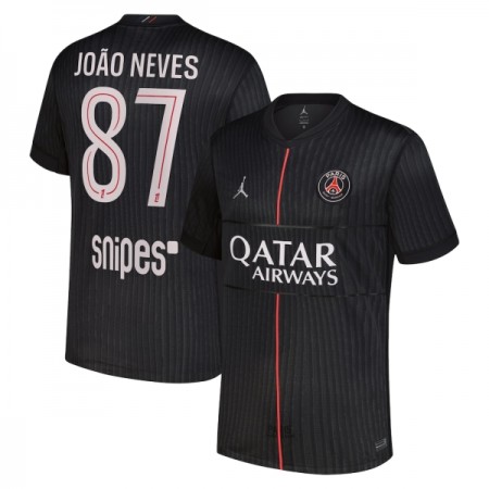 Paris Saint-Germain Joao Neves 87 Jordan Čtvrtý 2025-26 - Fotbalové Dresy (S/S) Paris Saint-Germain Joao Neves 87 Jordan Čtvrtý 2025-26 - Fotbalové Dresy (S/S)