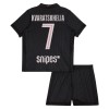 Paris Saint-Germain Kvaratskhelia 7 Jordan Čtvrtý 2025-26 - Dětské Fotbalové Dresy (S/S) Paris Saint-Germain Kvaratskhelia 7 Jordan Čtvrtý 2025-26 - Dětské Fotbalové Dresy (S/S)