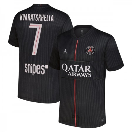 Paris Saint-Germain Kvaratskhelia 7 Jordan Čtvrtý 2025-26 - Fotbalové Dresy (S/S) Paris Saint-Germain Kvaratskhelia 7 Jordan Čtvrtý 2025-26 - Fotbalové Dresy (S/S)