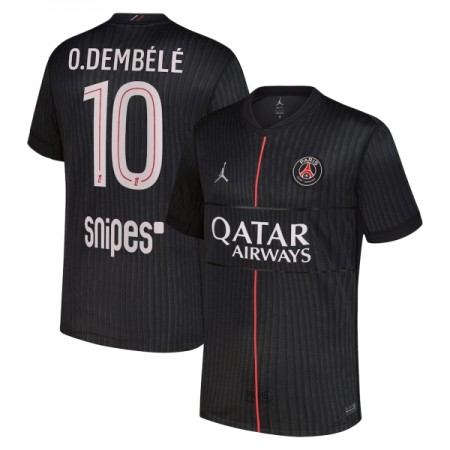 Paris Saint-Germain O. Dembele 10 Jordan Čtvrtý 2025-26 - Fotbalové Dresy (S/S) Paris Saint-Germain O. Dembele 10 Jordan Čtvrtý 2025-26 - Fotbalové Dresy (S/S)