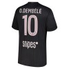 Paris Saint-Germain O. Dembele 10 Jordan Čtvrtý 2025-26 - Fotbalové Dresy (S/S)