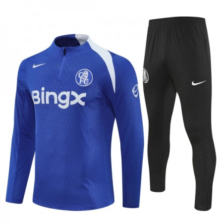 Tréninkový Mikina Chelsea Čtvrt Zip Modrá 2025-26