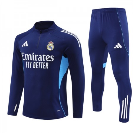 Tréninkový Mikina Real Madrid Čtvrt Zip Navy 2025-26 Tréninkový Mikina Real Madrid Čtvrt Zip Navy 2025-26
