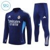 Tréninkový Mikina Real Madrid Čtvrt Zip Navy 2025-26 - Dětské