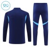 Tréninkový Mikina Real Madrid Čtvrt Zip Navy 2025-26 - Dětské
