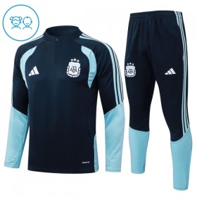 Tréninkový Mikina Argentina Čtvrt Zip Navy 2026-27 - Dětské