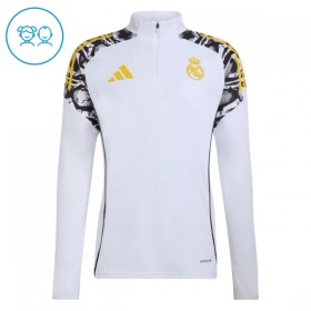 Tréninkový Mikina Real Madrid Čtvrt Zip Bílá 2026-27 - Dětské