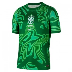 Brazílie Brankářské Domácí MS 2026 Zelená - Fotbalové Dresy (S/S)