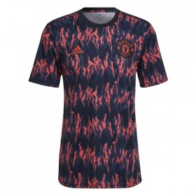 Manchester United Pre-Match Černá 2025-26 - Fotbalové Dresy (S/S)