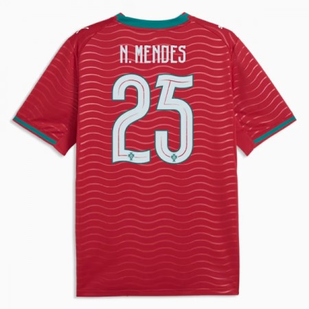 Portugalsko Nuno Mendes 25 Domácí MS 2026 - Fotbalové Dresy (S/S)