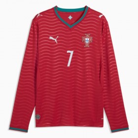 Portugalsko Ronaldo 7 Domácí MS 2026 - Fotbalové Dresy (L/S)