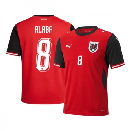 Rakousko Alaba 8 Domácí MS 2026 - Fotbalové Dresy (S/S)