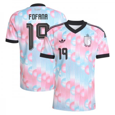 Belgie Fofana 19 Venkovní MS 2026 - Fotbalové Dresy (S/S) Belgie Fofana 19 Venkovní MS 2026 - Fotbalové Dresy (S/S)