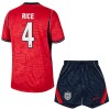 Anglie Rice 4 Venkovní MS 2026 - Dětské Fotbalové Dresy (S/S) Anglie Rice 4 Venkovní MS 2026 - Dětské Fotbalové Dresy (S/S)